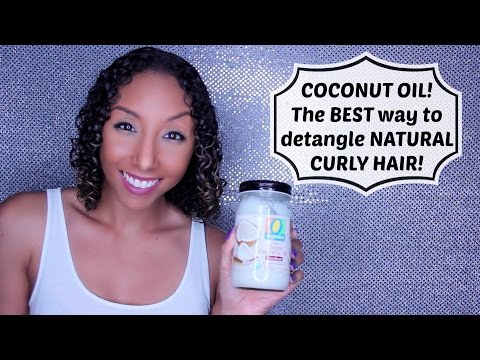 Coconut Oil! Best Way To Detangle Natural Curly Hair! | BiancaReneeToday