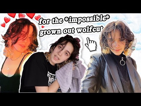 how i do my hair bc y'all don't quit (shag/wolfcut androgynous hair tutorial)