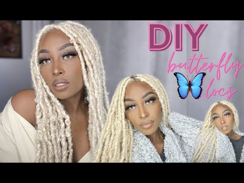 DIY 613 BUTTERFLY LOCS 🦋 TUTORIAL | BLEACHED HAIR