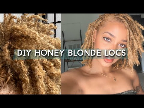 Step by Step DIY Honey Blonde Locs with Minimal Damage | WestIndieRay