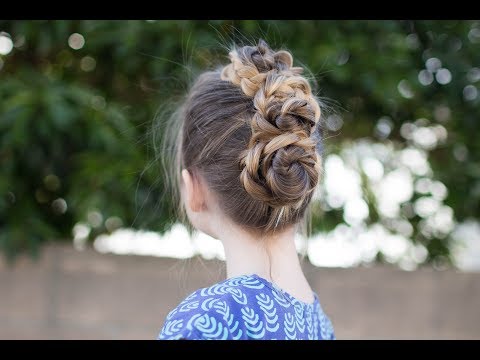 Triple Bun Updo | Homecoming Hairstyles | Easy DIY Hairstyle | Cute Girls Hairstyles