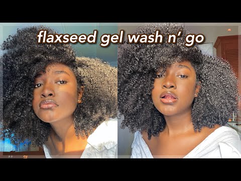 How I Get A DEFINED Wash &amp; Go Using DIY FLAXSEED GEL! 😍 | KNOTSNCURLS