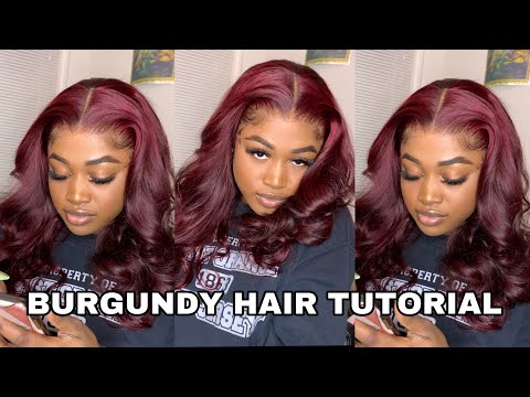 HOW TO DYE HAIR BURGUNDY WITHOUT BLEACH | BEGINNER FRIENDLY