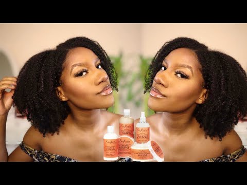 the ENTIRE Shea Moisture Curl and shine range on type 4 Natural Hair| Natural Nadine