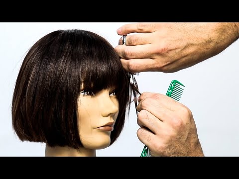 How To: French Bob with Choppy Bangs Haircut Tutorial