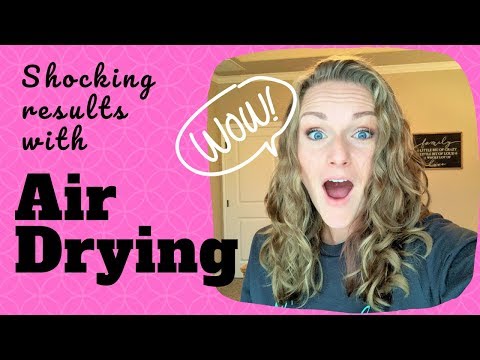 Air Drying Wavy Hair (2A, 2B, 2C hair) CURLY GIRL METHOD