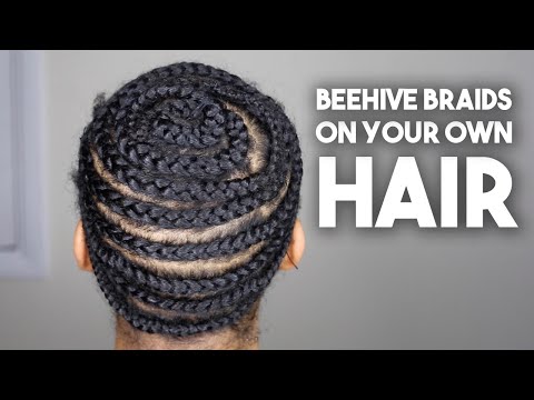 How To Do Beehive Braid Down on Your Natural Hair for Beginners NO LEAVE OUT Crochet, Sew In, Weaves