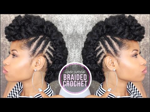 How To ➟ SIDE BRAIDED CROCHET UPDO!