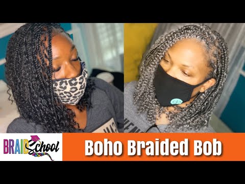 Boho Braided Bob Tutorial | Knotless Start to Finish | Braid School Ep.54