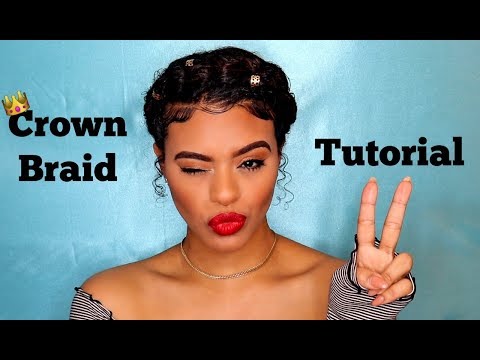 Crown Braid Tutorial on Natural Hair