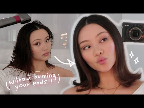 90s FLIPPED IG Model Hair Tutorial (no straightener!)