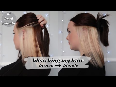 Bleaching the underlayer of my hair at home | Sorry Brad Mondo