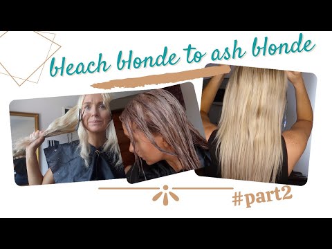 FIXING MY BLEACHED HAIR PART II - BLEACH BLONDE TO ASH BLONDE