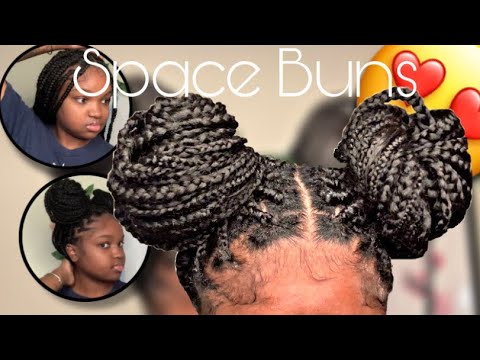 SPACE BUNS|box braid edition