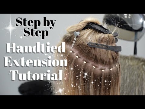 HANDTIED EXTENSION TUTORIAL *NEW METHOD* //Wholy Hair
