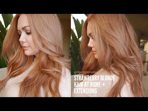 How to Get Strawberry Blonde Hair At Home | My Updated DIY Formula (2021) + the Best Extensions