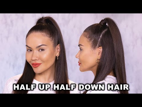 HOW TO HALF UP HALF DOWN HAIR TUTORIAL | Maryam Maquillage
