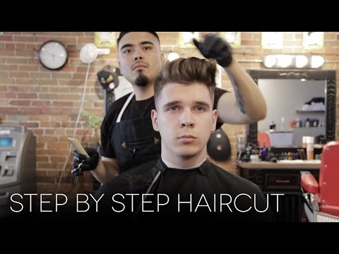 Men's Step by Step Faded Haircut | Modern Quiff Hairstyle for Summer