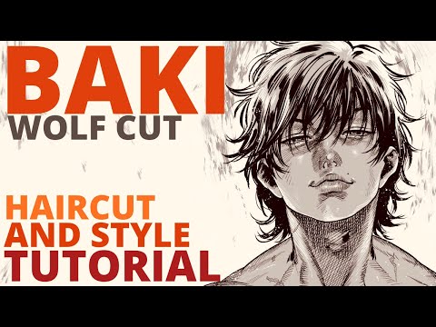 BAKI HANMA HOW TO CUT a Short Wolf Cut EASY (HAIRCUT TUTORIAL) 刃牙