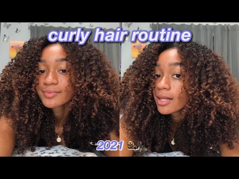 *detailed* curly hair routine 2021 ~ my 3c hair routine