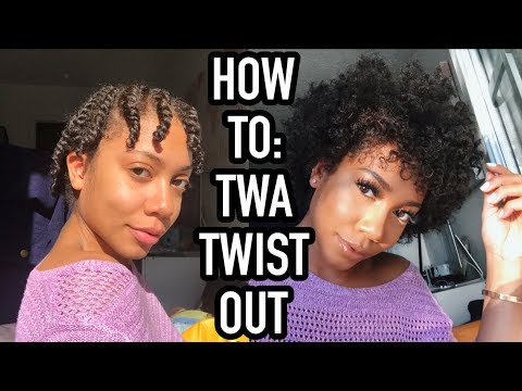 TWIST OUT ON SHORT NATURAL HAIR