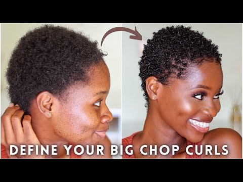 Super Defined Finger coils on SHORT 4C natural hair | How to STYLE your TWA - BIG CHOP