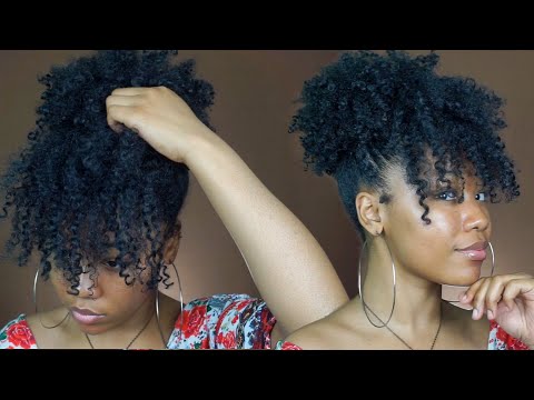 How to do High Puff w/ Bangs for Natural Hair
