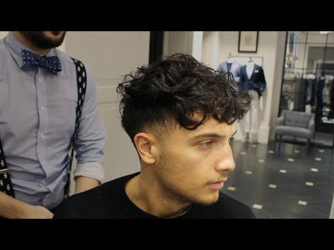 Textured Taper Fade Haircut For Curly Hair | Curly Men's Hairstyle