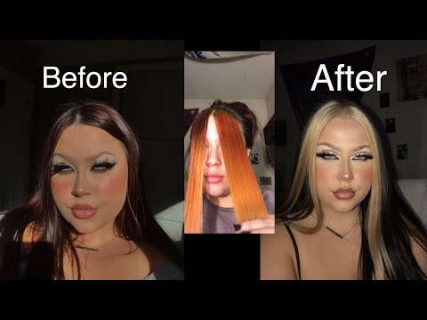 I got bored so I bleached my hair.. E-Girl Hair Trend