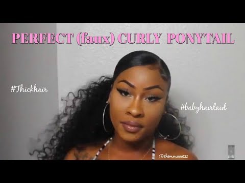 The PERFECT #CurlyPonytail ft. Outre Amy