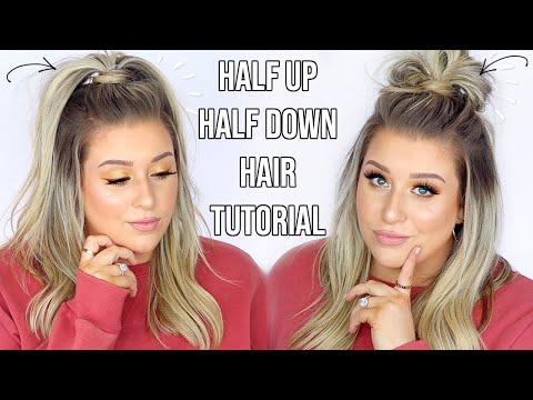EASY Half Up Half Down Hairstyles!! | How To do half up half down hair | Quick &amp; Easy Hair Tutorials