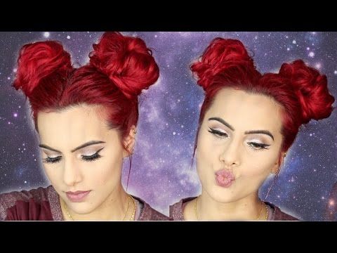SPACE BUNS/DOUBLE BUNS hair tutorial