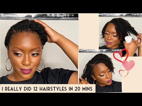 12 10-Minute Microloc Hairstyles Perfect for Date Night| Loc Hairstyles for Women