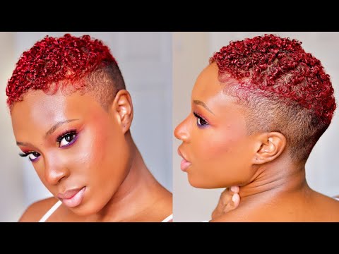 How I Style and Maintain my NEW Red Hair | Natural Tapered TWA