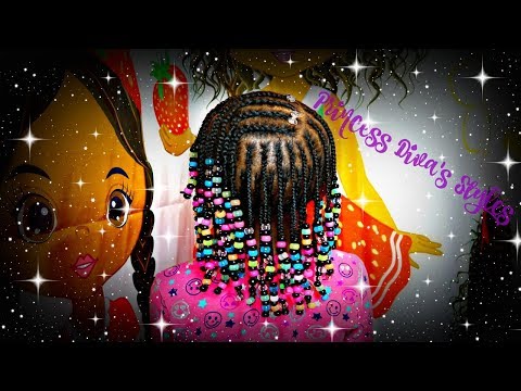 Three Layers Of Braids &amp; Beads | Children's Natural Hair Care