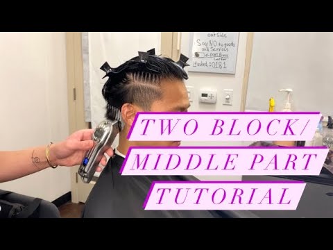Two Block/Middle Part Haircut Tutorial (k-pop inspired)