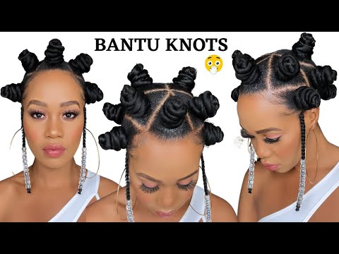 🔥 BANTU KNOTS ON NATURAL HAIR / Protective Style / Tupo1