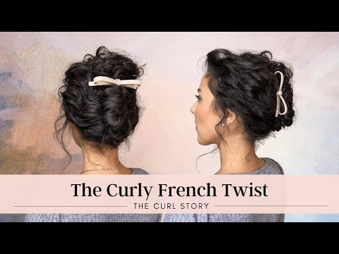 The Curly French Twist | Easy Curly Hairstyles (Tutorial)
