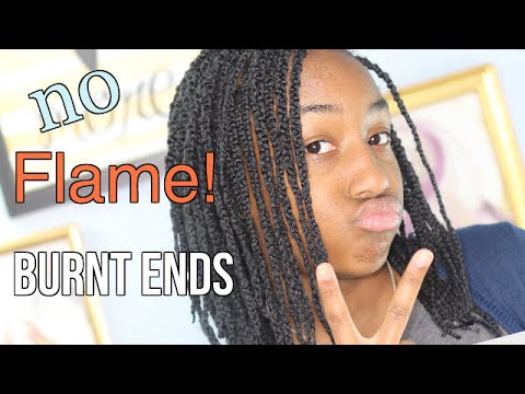 How to Burn Ends of Braid Extensions With No Flame