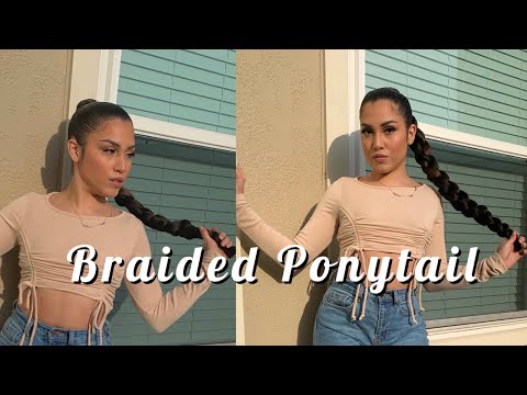 Jumbo Braid Ponytail With Braiding Hair | Easy To Do | How To