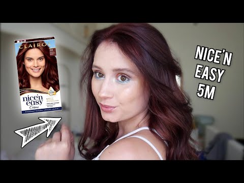 Nice'n Easy 5M Mahogany Hair Dye Review | Ginger To Mahogany Hair at Home