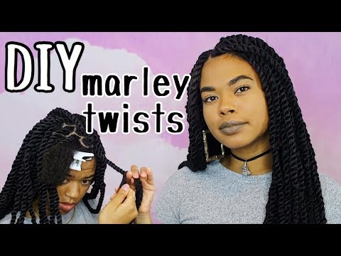 STEP BY STEP MARLEY TWISTS TUTORIAL | EASY TYPE 4 PROTECTIVE STYLE