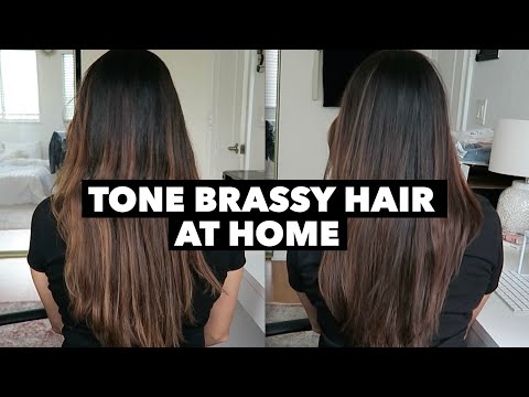 Tone Brassy Hair at Home THIS WORKS | Wella 7A