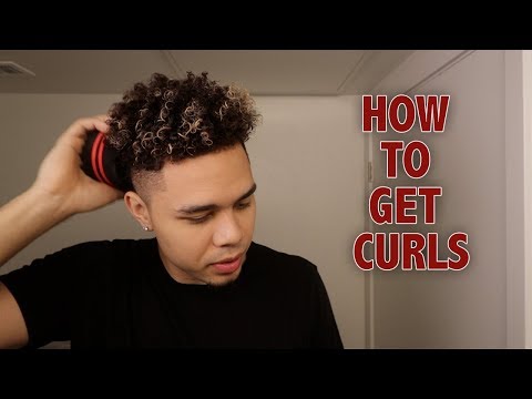 HOW TO GET CURLY HAIR IN 10 MINUTES! (EASY BLACK MEN'S TUTORIAL)