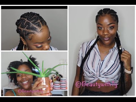 LONG CREATIVE SNAKE CORNROWS + ALOE/HOT OIL TREATMENT| BATTLE OF EDGE CONTROL| MILLENNIUM TOUR INSPO