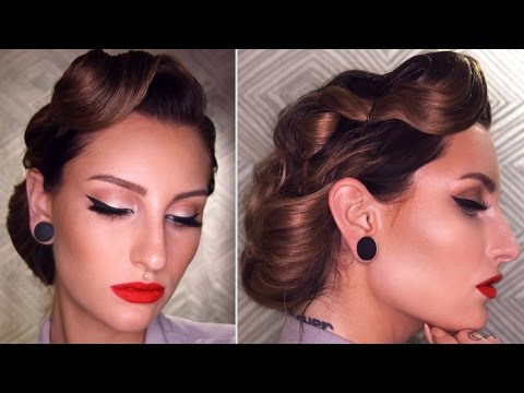 50's INSPIRED VINTAGE UPDO HAIRSTYLE TUTORIAL