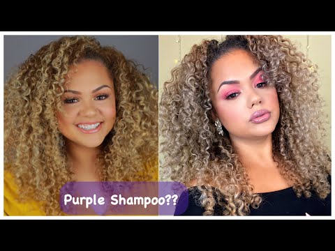 Purple Shampoo on Curly Blonde Hair ??