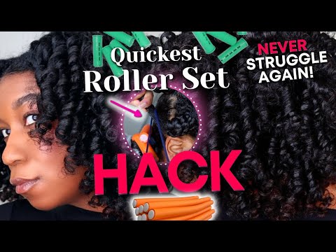 Quick Roller Set HACK for Natural Hair | Never Struggle Again! Beginner Friendly