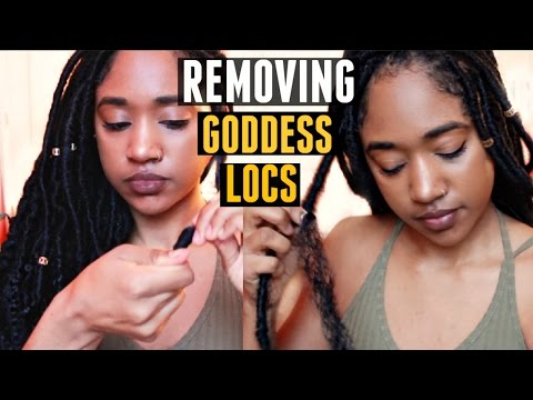 2 [Detailed] Ways to Remove Goddess Faux Locs!! (+ Tips)| Natural Hair