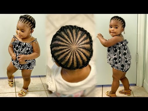 Cute kids braids with beads 